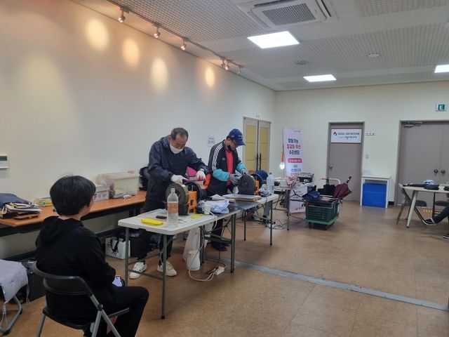 찾아가는 칼갈이·우산수리센터 현장