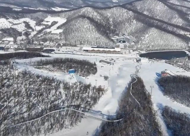 중국의 한 스키장