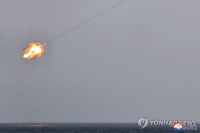 북 "최신 반항공미사일 시험발사 성공"…김정은 참관