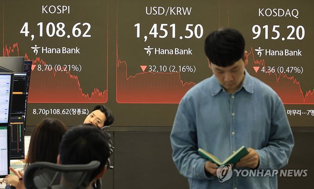 환율, 3년만에 최대폭 하락...코스피도 내려