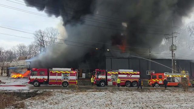 양주 의류창고 화재