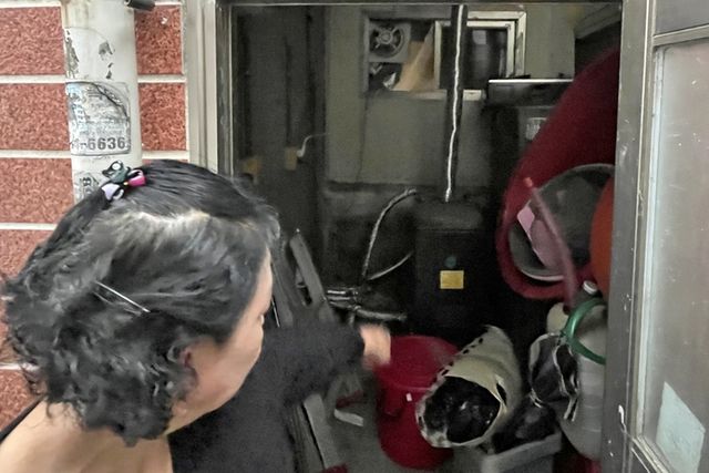 등유 보일러가 설치된 창고