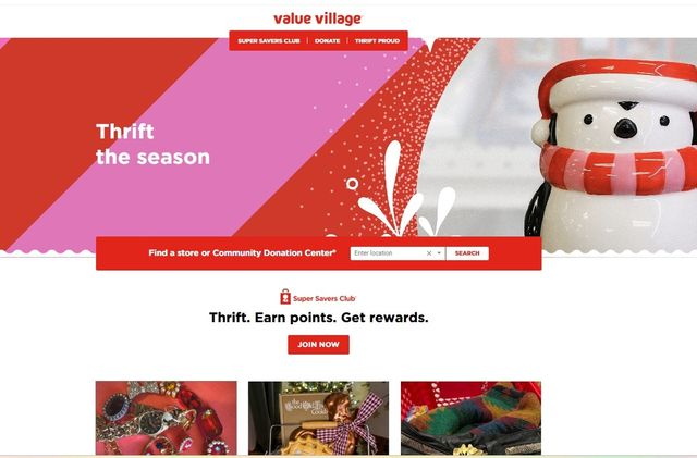 미국 중고품 거래업체 세이버스 밸류 빌리지 홈페이지