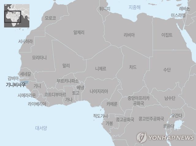 아프리카 기니비사우 지도