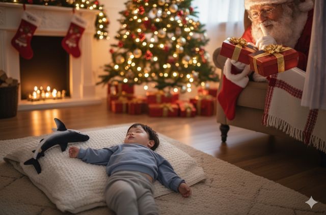 생성형 AI로 제작한 산타 사진