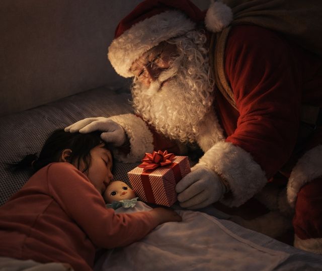 생성형 AI로 제작한 산타 사진