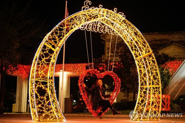 튀르키예 이스탄불의 크리스마스 장식