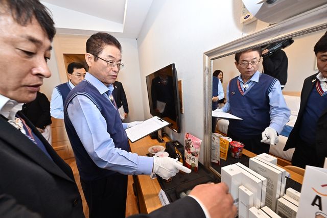 이철우 경북도지사, APEC 준비 호텔 객실 점검