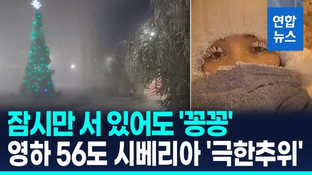 [영상] 러 극동 시베리아 '극한한파'…성탄절 영하 56도 기록 - 2