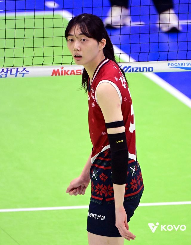 현대건설의 세터 김다인