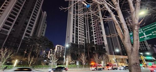 정전이 발생한 서초구 신반포자이 아파트