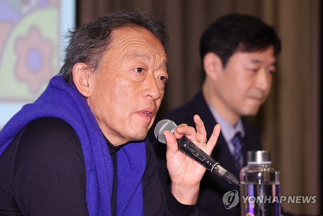 인사말 하는 정명훈 신임 KBS 교향악단 음악감독