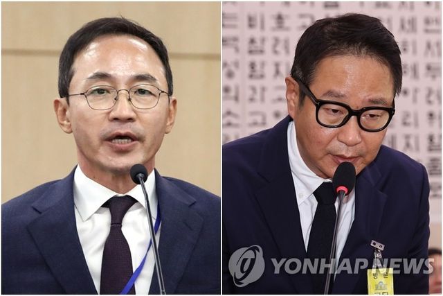 김오진 전 국토교통부 차관(왼쪽)과 김태영 21그램 대표