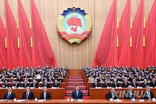 지난 3월 중국인민정치협상회의(정협) 제14기 3차 회의 개회식