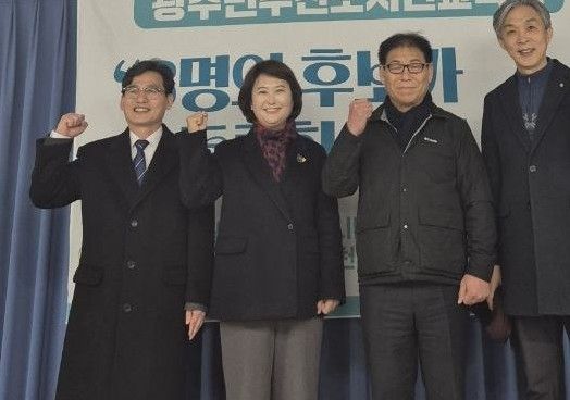 왼쪽부터 정성홍·오경미·김용태 출마예정자