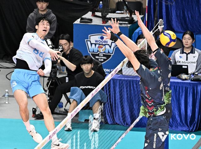 교체되기 전까지 맹활약한 대한항공 임재영