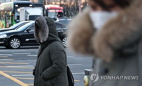 추운 아침 출근길 