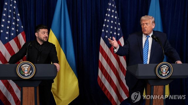 도널드 트럼프 미국 대통령과 볼로디미르 젤렌스키 우크라이나 대통령