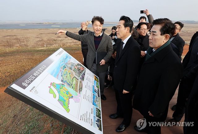 해남 솔라시도 찾은 장동혁 대표