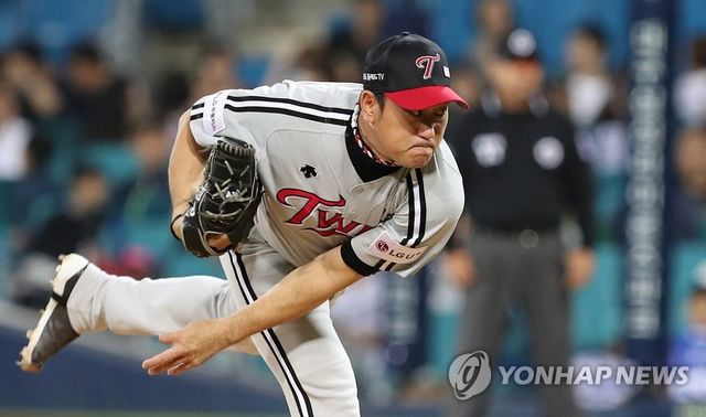 역투하는 LG 선발 봉중근