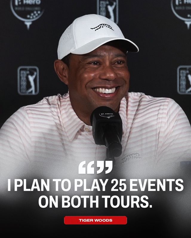 기자회견 하는 우즈