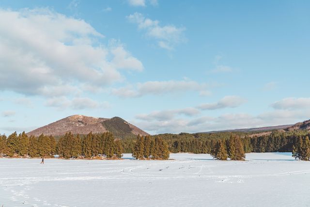 눈 쌓인 바리메오름