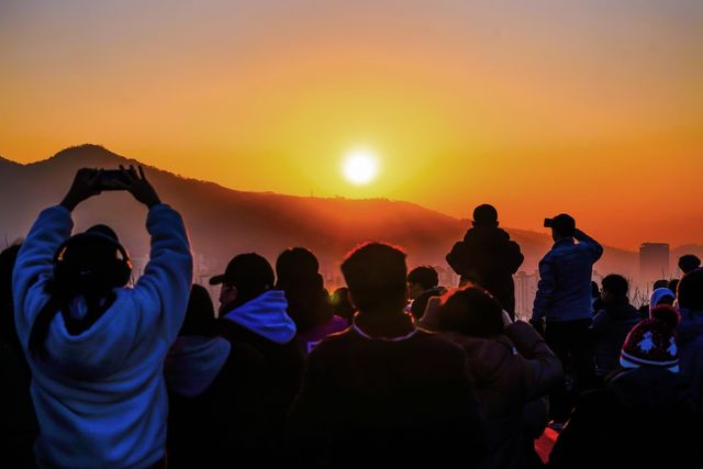 해맞이 행사 모습