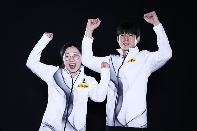 김선영(왼쪽)과 정영석