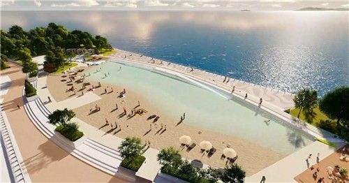 인공해변 조감도