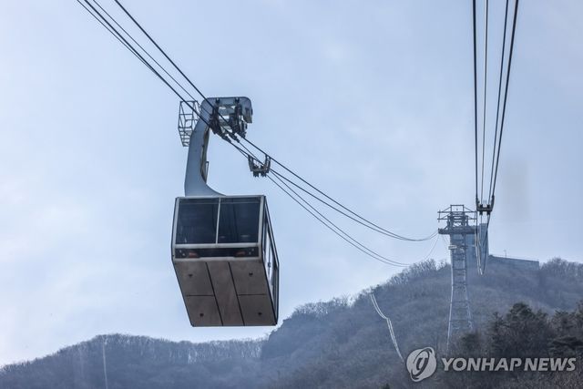 케이블카. 사진은 기사와 직접 관련이 없음. [연합뉴스 자료사진]