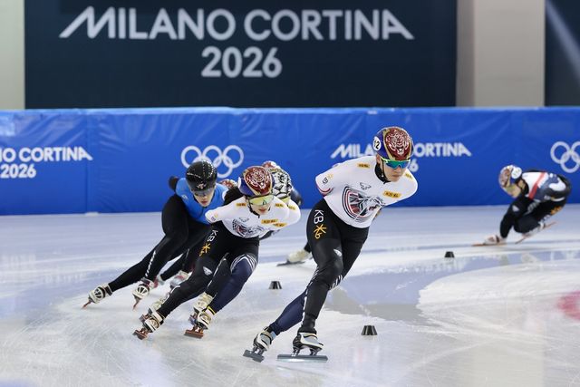 훈련하는 쇼트트랙 대표팀