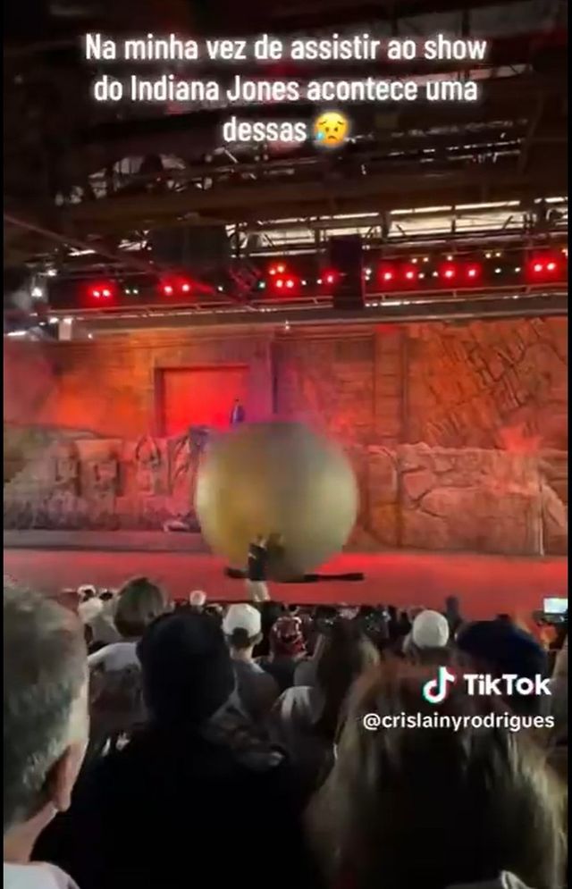 대형 고무공 막는 디즈니 직원