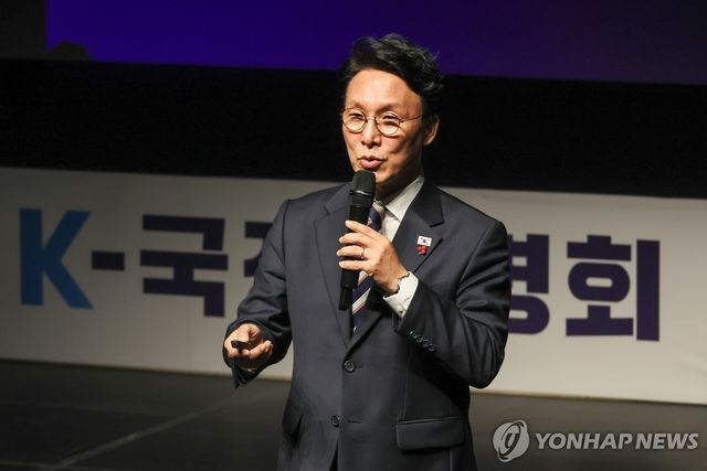 광주 서구청 초청 국정설명회, 발언하는 김민석 국무총리