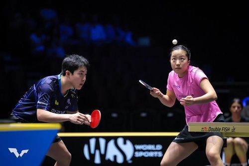 WTT 유럽 스매시에 나선 임종훈(왼쪽)과 신유빈