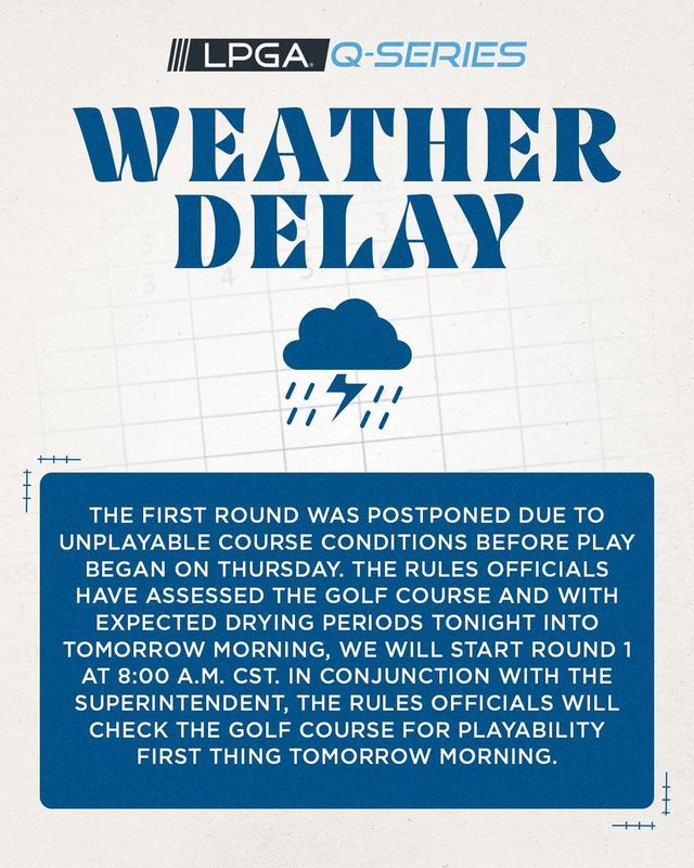 대회 연기 알리는 LPGA