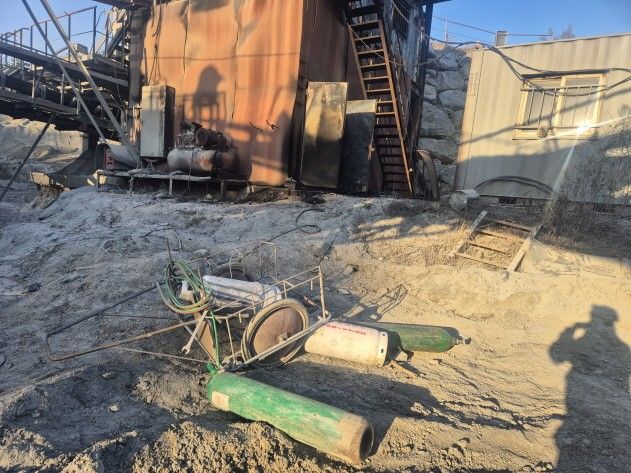 당진 채석장에서 방화 의심 화재 발생