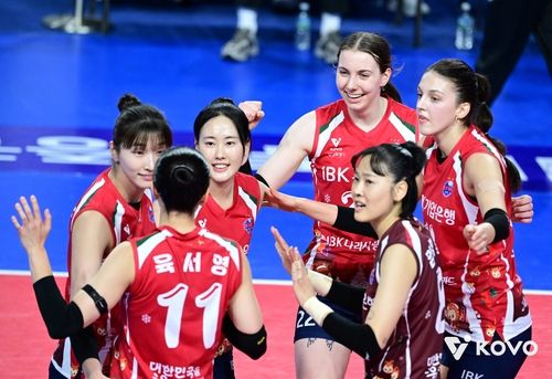 3연승을 질주한 여자배구 IBK기업은행