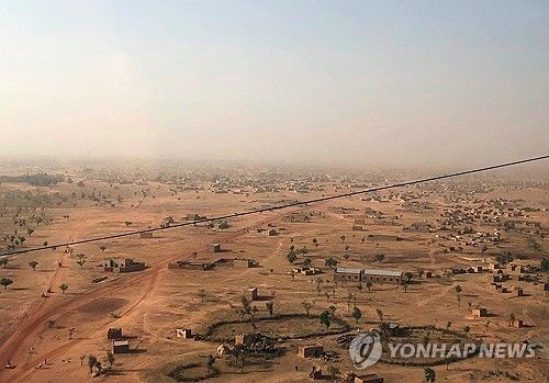 부르키나파소 지보 마을 전경