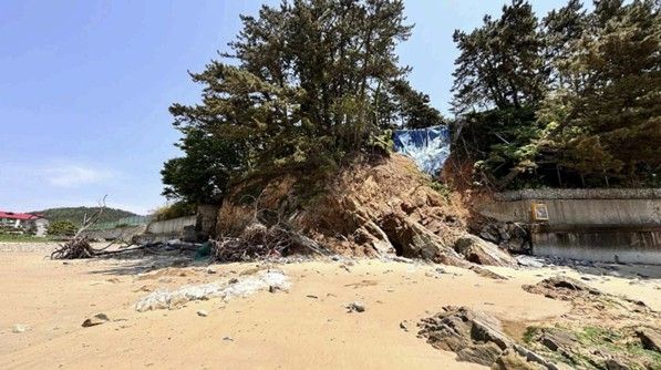천리포해수욕장 침식