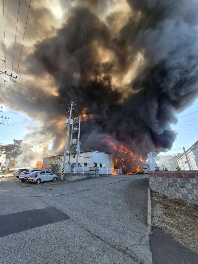 경북 칠곡 섬유공장 불