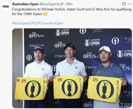 호주오픈 3위에 오르며 디오픈 출전권 확보한 김시우(오른쪽)