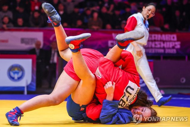삼보 세계선수권대회 경기 장면