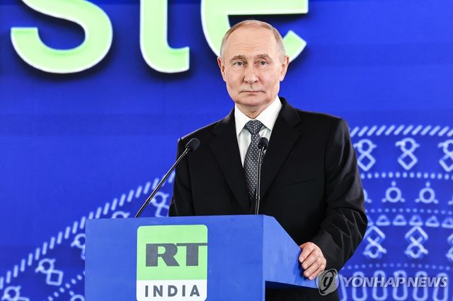 인도 방문한 푸틴