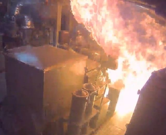 화재 당시 향로봉함 내부 사진