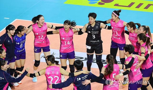 흥국생명 '짜릿한 역전승'