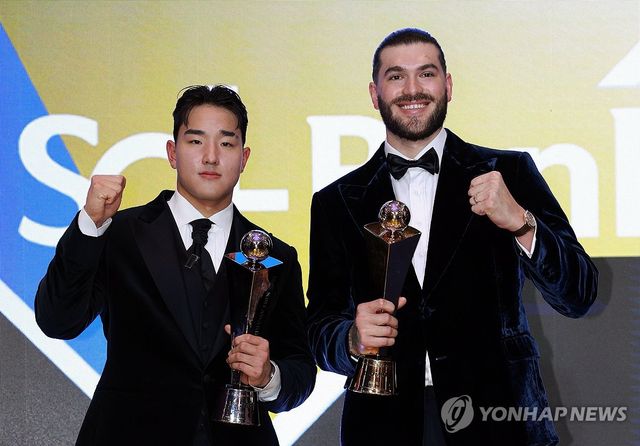 2025 KBO 시상식 MVP와 신인상 수상자