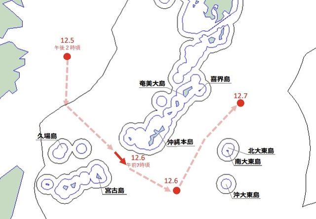 중국 항공모함 랴오닝함 항해 경로