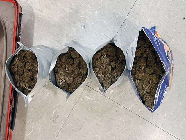 과자 봉지에 든 대마초