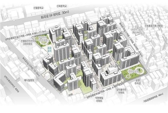 양천구 신월5동 77 일대 주택정비형 공공 재개발 조감도