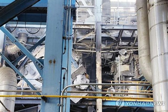 태안화력 폭발의 흔적
